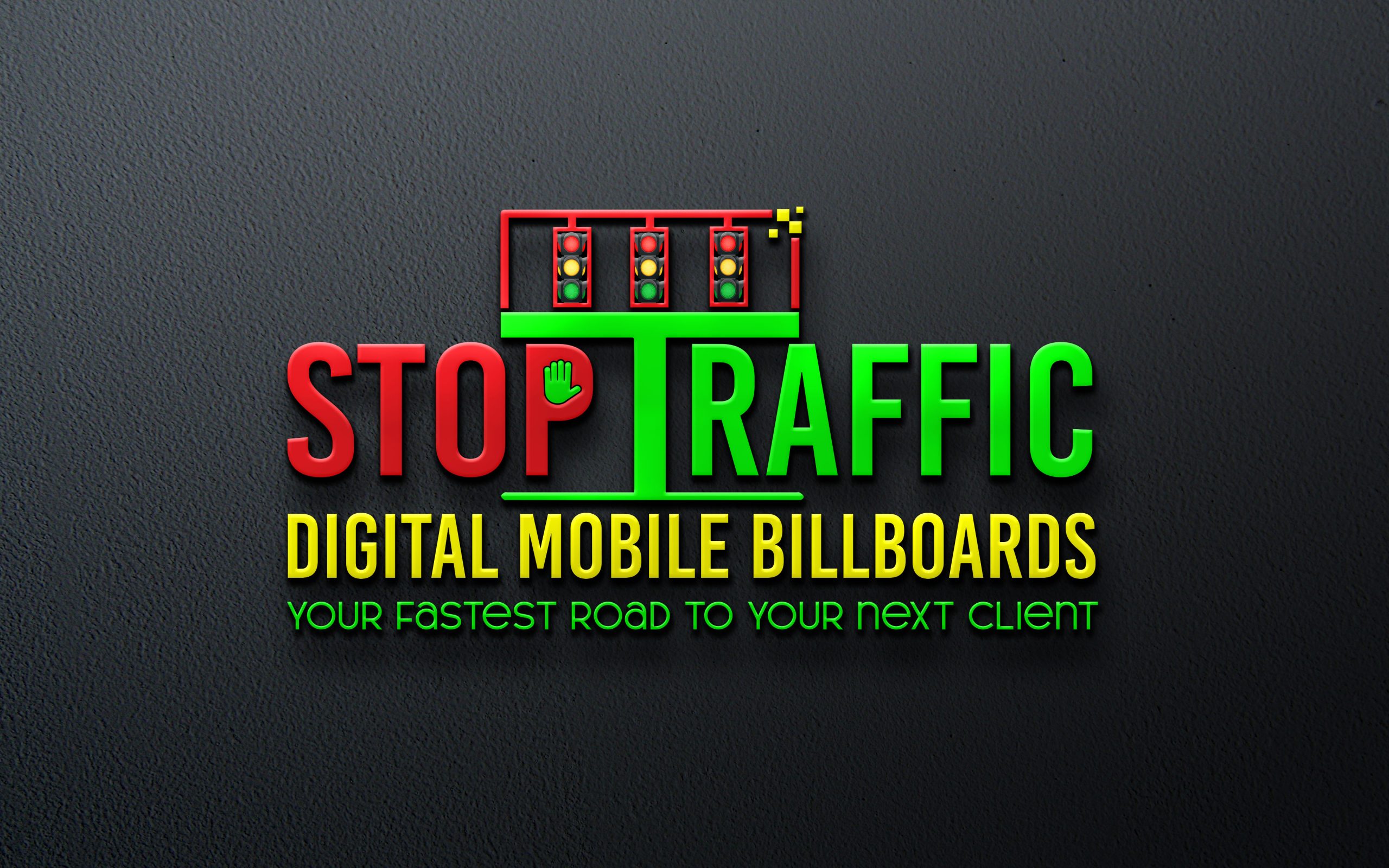 stop traffic digital mobile billboards logo